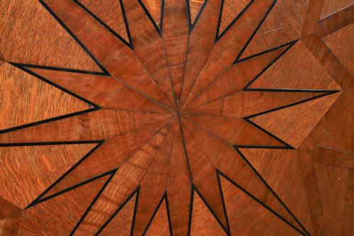 ANTIQUE CONTINENTAL VICTORIAN OAK EBONY PARQUET RECTANGLE OCCASIONAL LOO CENTRE DINING TABLE CIRCA 1860 - ADDITIONAL PHOTO 9