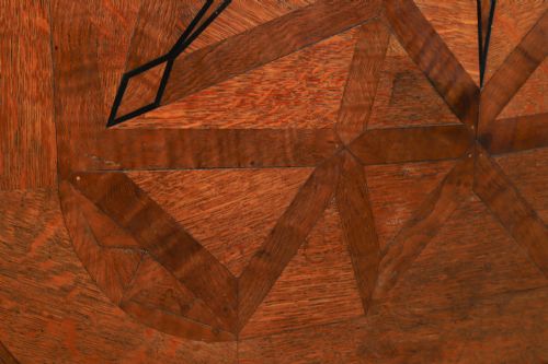 ANTIQUE CONTINENTAL VICTORIAN OAK EBONY PARQUET RECTANGLE OCCASIONAL LOO CENTRE DINING TABLE CIRCA 1860 - ADDITIONAL PHOTO 12