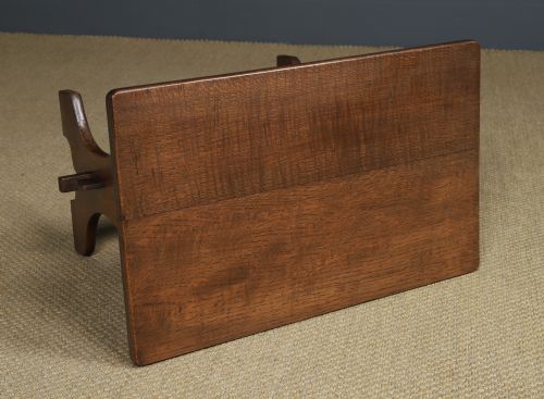 fig 7. Antique English Arts & Crafts Small Oak Occasional / Lamp / Side / Table (Circa 1920)