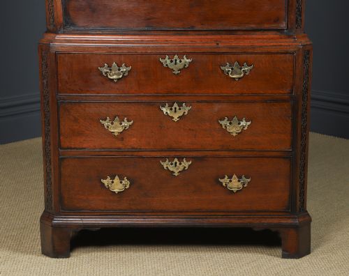 ANTIQUE IRISH GEORGIAN CHIPPENDALE OAK CHEST ON CHEST OF DRAWERS TALLBOY HIGHBOY SECRETAIRE CIRCA 1780 - ADDITIONAL PHOTO 6