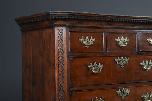 ANTIQUE IRISH GEORGIAN CHIPPENDALE OAK CHEST ON CHEST OF DRAWERS TALLBOY HIGHBOY SECRETAIRE CIRCA 1780 - ADDITIONAL PHOTO 9