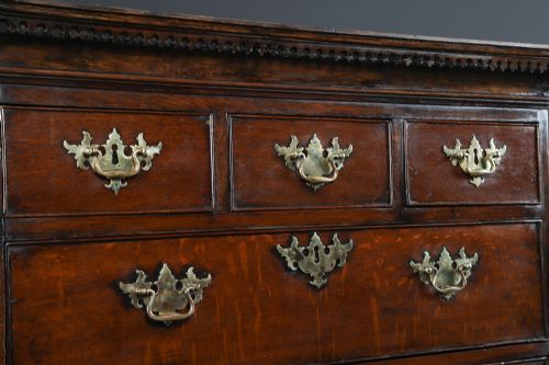 ANTIQUE IRISH GEORGIAN CHIPPENDALE OAK CHEST ON CHEST OF DRAWERS TALLBOY HIGHBOY SECRETAIRE CIRCA 1780 - ADDITIONAL PHOTO 10