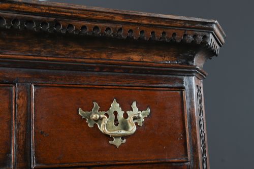 ANTIQUE IRISH GEORGIAN CHIPPENDALE OAK CHEST ON CHEST OF DRAWERS TALLBOY HIGHBOY SECRETAIRE CIRCA 1780 - ADDITIONAL PHOTO 16