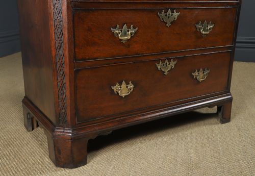 ANTIQUE IRISH GEORGIAN CHIPPENDALE OAK CHEST ON CHEST OF DRAWERS TALLBOY HIGHBOY SECRETAIRE CIRCA 1780 - ADDITIONAL PHOTO 17