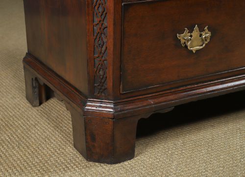 ANTIQUE IRISH GEORGIAN CHIPPENDALE OAK CHEST ON CHEST OF DRAWERS TALLBOY HIGHBOY SECRETAIRE CIRCA 1780 - ADDITIONAL PHOTO 18