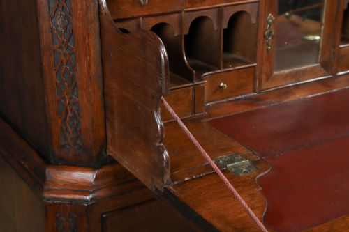 ANTIQUE IRISH GEORGIAN CHIPPENDALE OAK CHEST ON CHEST OF DRAWERS TALLBOY HIGHBOY SECRETAIRE CIRCA 1780 - ADDITIONAL PHOTO 22