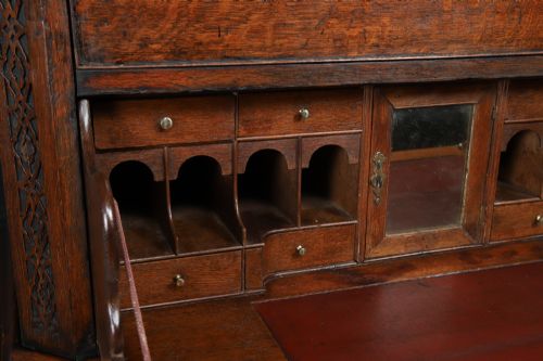 ANTIQUE IRISH GEORGIAN CHIPPENDALE OAK CHEST ON CHEST OF DRAWERS TALLBOY HIGHBOY SECRETAIRE CIRCA 1780 - ADDITIONAL PHOTO 23