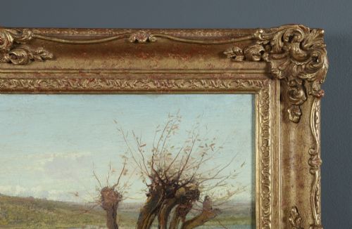 ANTIQUE ENGLISH VICTORIAN ANGLERS ASSISTANT FISHING LANDSCAPE OIL PAINTING PICTURE BY PAUL H ELLIS CIRCA 1890 - ADDITIONAL PHOTO 6