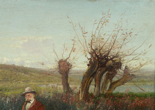 ANTIQUE ENGLISH VICTORIAN ANGLERS ASSISTANT FISHING LANDSCAPE OIL PAINTING PICTURE BY PAUL H ELLIS CIRCA 1890 - ADDITIONAL PHOTO 11