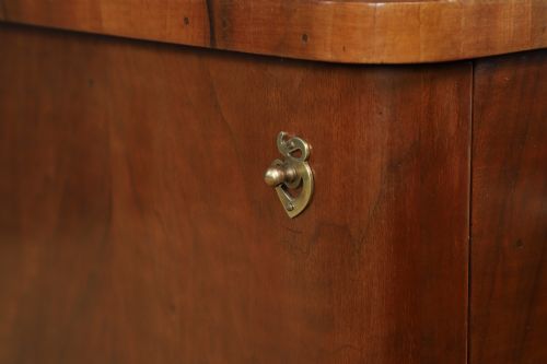 ANTIQUE CONTINENTAL ART DECO WALNUT PEDESTAL DRESSING VANITY TABLE WITH MIRRORS CIRCA 1930 - ADDITIONAL PHOTO 11
