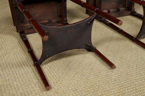 SMALL ANTIQUE ENGLISH VICTORIAN PAIR OF MAHOGANY BEDSIDES TABLES NIGHTSTANDS CHESTS CABINETS CIRCA 1840 - ADDITIONAL PHOTO 25