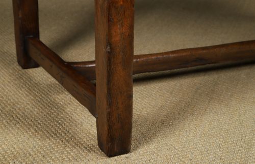 fig 3. Antique English 18th Century Georgian 6ft Oak Farmhouse Kitchen Dining Refectory Table (Circa 1780)