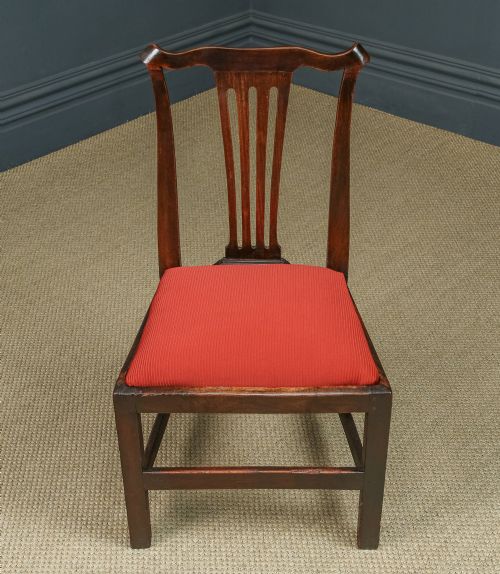 ANTIQUE ENGLISH PAIR TWO GEORGIAN CHIPPENDALE COUNTRY ELM OFFICE DESK DINING CHAIRS CIRCA 1780 - ADDITIONAL PHOTO 9