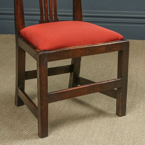 ANTIQUE ENGLISH PAIR TWO GEORGIAN CHIPPENDALE COUNTRY ELM OFFICE DESK DINING CHAIRS CIRCA 1780 - ADDITIONAL PHOTO 15