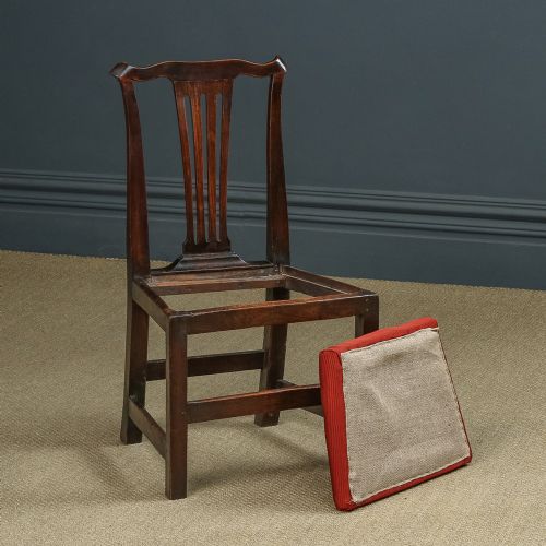 ANTIQUE ENGLISH PAIR TWO GEORGIAN CHIPPENDALE COUNTRY ELM OFFICE DESK DINING CHAIRS CIRCA 1780 - ADDITIONAL PHOTO 18