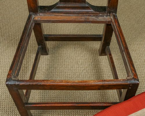 ANTIQUE ENGLISH PAIR TWO GEORGIAN CHIPPENDALE COUNTRY ELM OFFICE DESK DINING CHAIRS CIRCA 1780 - ADDITIONAL PHOTO 19