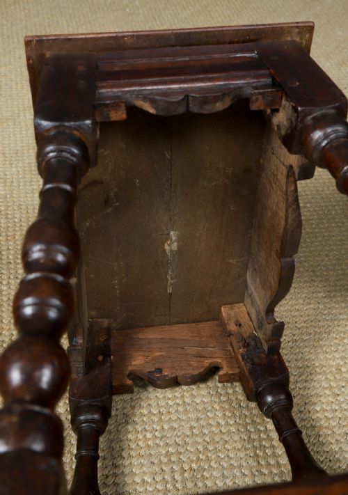 ANTIQUE ENGLISH PAIR OF 17TH CENTURY STYLE OAK JOINT STOOLS CIRCA 1880 - ADDITIONAL PHOTO 20