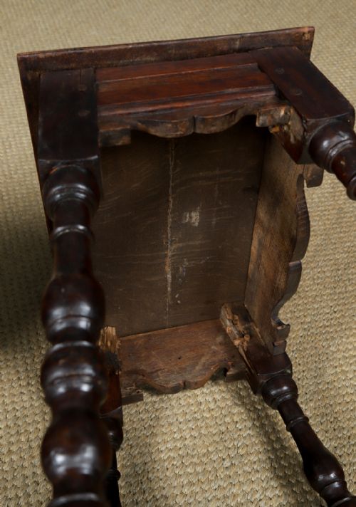 ANTIQUE ENGLISH PAIR OF 17TH CENTURY STYLE OAK JOINT STOOLS CIRCA 1880 - ADDITIONAL PHOTO 22