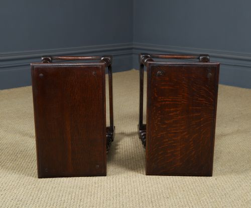 ANTIQUE ENGLISH PAIR OF 17TH CENTURY STYLE OAK JOINT STOOLS CIRCA 1880 - ADDITIONAL PHOTO 24