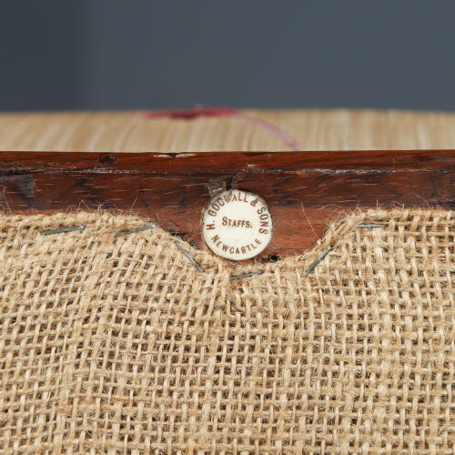 ANTIQUE ENGLISH VICTORIAN ROSEWOOD UPHOLSTERED CHAISE LONGUE DAY BED SETTEE COUCH BY H GOODALL SONS OF NEWCASTLE CIRCA 1860 - ADDITIONAL PHOTO 27