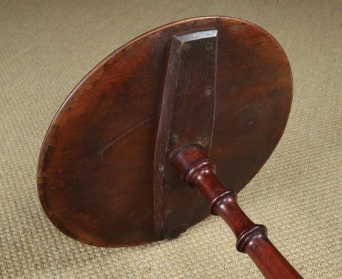 SMALL ANTIQUE ENGLISH WILLIAM IV MAHOGANY ROUND PEDESTAL WINE TABLE CIRCA 1835 - ADDITIONAL PHOTO 16