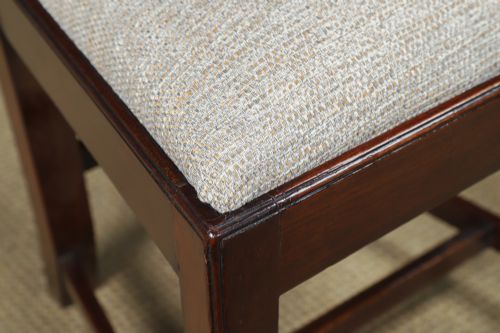 ANTIQUE ENGLISH GEORGIAN THOMAS CHIPPENDALE SINGLE ONE MAHOGANY OFFICE DESK DINING CHAIR CIRCA 1870 - ADDITIONAL PHOTO 2