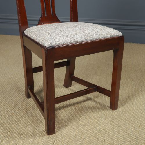 ANTIQUE ENGLISH GEORGIAN THOMAS CHIPPENDALE SINGLE ONE MAHOGANY OFFICE DESK DINING CHAIR CIRCA 1870 - ADDITIONAL PHOTO 4