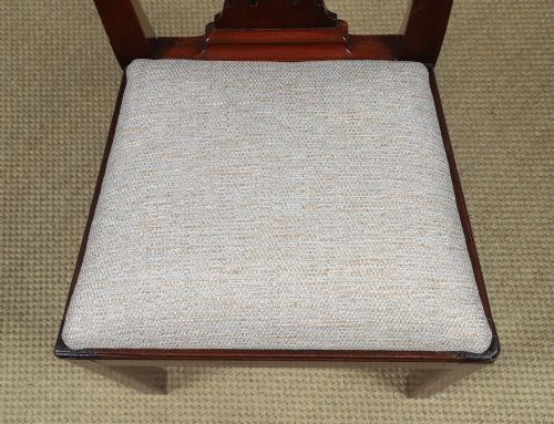 ANTIQUE ENGLISH GEORGIAN THOMAS CHIPPENDALE SINGLE ONE MAHOGANY OFFICE DESK DINING CHAIR CIRCA 1870 - ADDITIONAL PHOTO 9