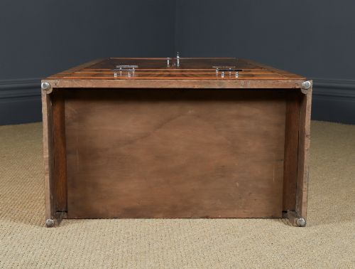SMALL ANTIQUE ENGLISH ART DECO WALNUT TWO DOOR TALLBOY COMPACTUM ARMOIRE CIRCA 1930 - ADDITIONAL PHOTO 12