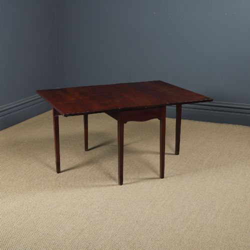 ANTIQUE ENGLISH GEORGIAN MAHOGANY DROP LEAF FOLDING CENTRE DINING TABLE CIRCA 1800