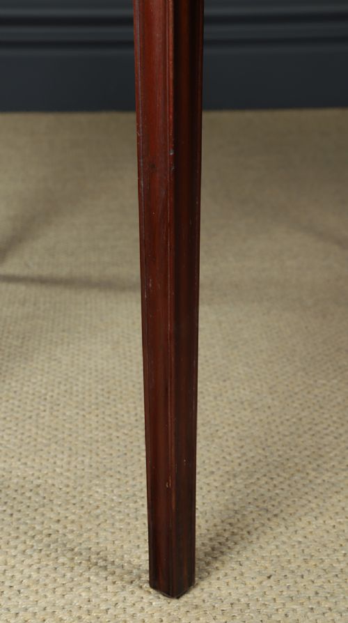 ANTIQUE ENGLISH GEORGIAN MAHOGANY DROP LEAF FOLDING CENTRE DINING TABLE CIRCA 1800 - ADDITIONAL PHOTO 6