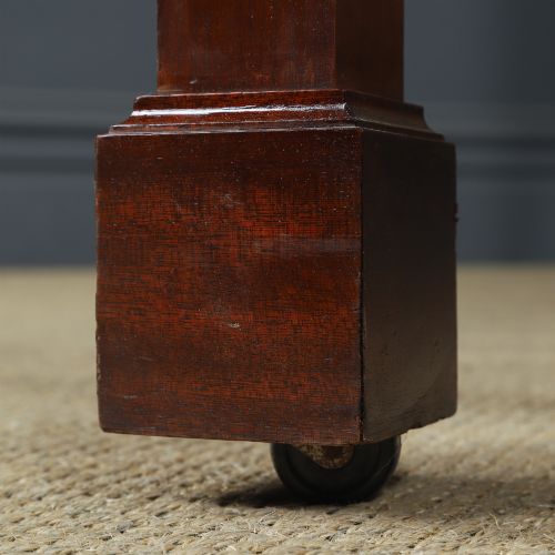 ANTIQUE ENGLISH EDWARDIAN MAHOGANY 3FT 6 LARGE SINGLE FOUR POSTER BED BY HEALS OF LONDON CIRCA 1910 - ADDITIONAL PHOTO 5