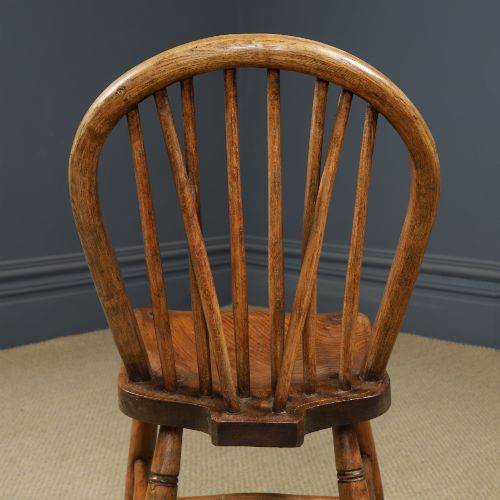 ANTIQUE ENGLISH SET OF 12 TWELVE ASH ELM WINDSOR HOOP STICK BACK KITCHEN DINING CHAIRS CIRCA 1910 - ADDITIONAL PHOTO 12