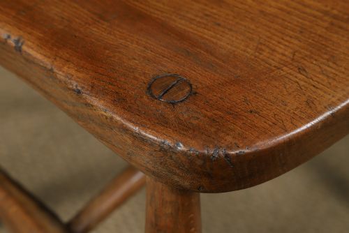ANTIQUE ENGLISH SET OF 10 TEN ASH ELM WINDSOR HOOP STICK BACK KITCHEN DINING CHAIRS CIRCA 1910 - ADDITIONAL PHOTO 4