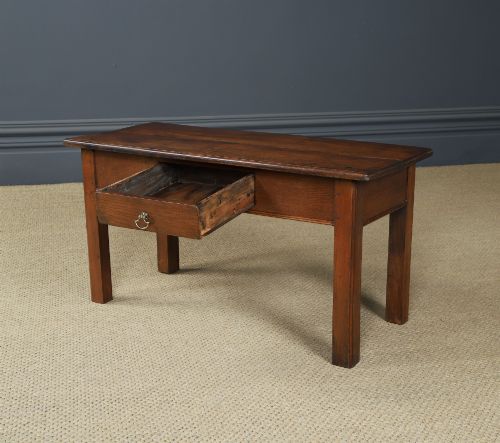 ANTIQUE ENGLISH GEORGIAN OAK RECTANGULAR LOW OCCASIONAL CENTRE COFFEE TABLE CIRCA 1780 - ADDITIONAL PHOTO 9