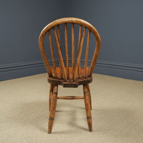 ANTIQUE ENGLISH SET OF 6 SIX ASH ELM WINDSOR HOOP STICK BACK KITCHEN DINING CHAIRS CIRCA 1910 - ADDITIONAL PHOTO 11