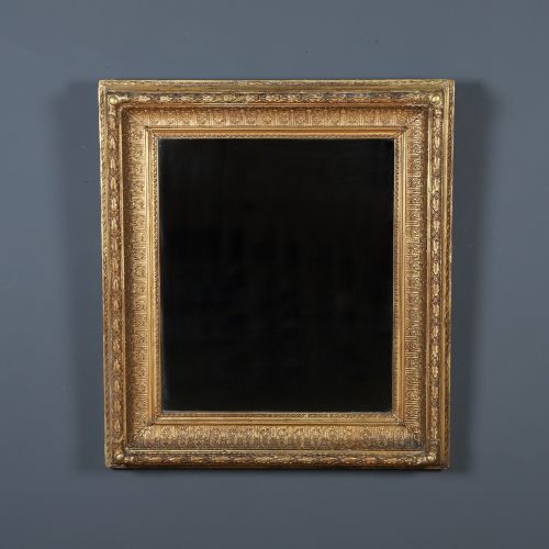 Antique English Victorian Gilt Wall Mirror Overmantle / Hallway Mirror (Circa 1850)