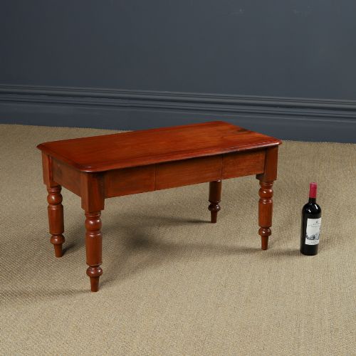 fig 1. Antique English Victorian Mahogany Coffee Table / Low / Occasional / Centre / Book Table (Circa 1860)