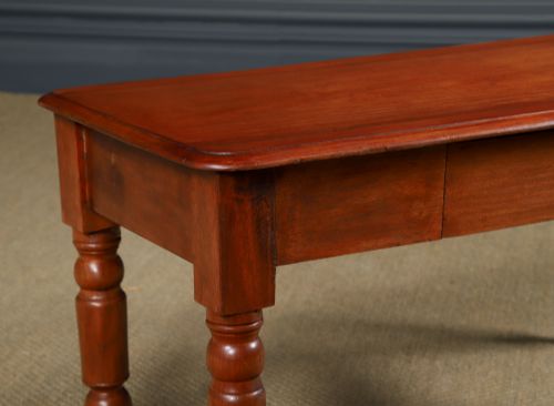 fig 3. Antique English Victorian Mahogany Coffee Table / Low / Occasional / Centre / Book Table (Circa 1860)