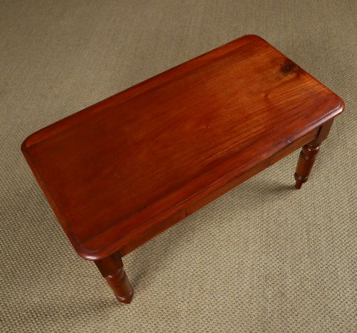 fig 4. Antique English Victorian Mahogany Coffee Table / Low / Occasional / Centre / Book Table (Circa 1860)