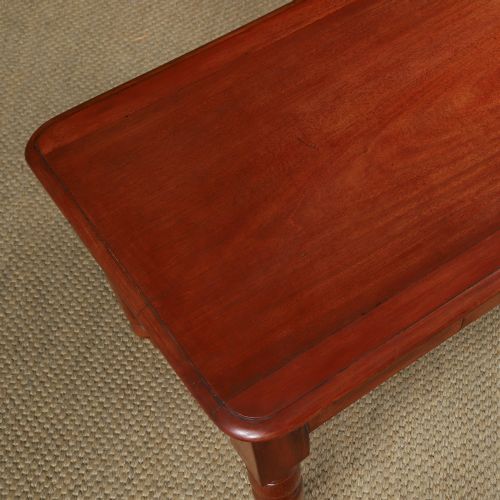 fig 6. Antique English Victorian Mahogany Coffee Table / Low / Occasional / Centre / Book Table (Circa 1860)