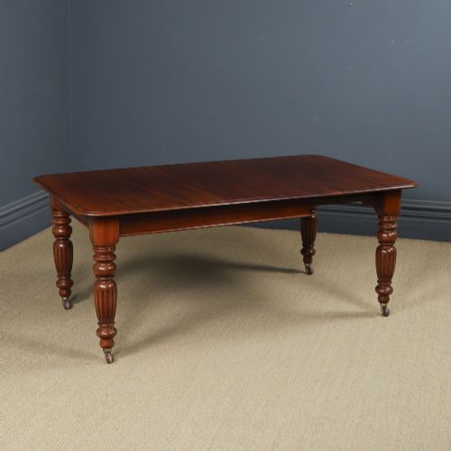 Antique English Victorian 6ft Extending Mahogany Dining Table Seats Six People (Circa 1870)
