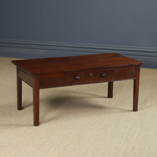 Antique English Georgian Mahogany Rectangular Low Occasional / Centre / Coffee Table (Circa 1800)