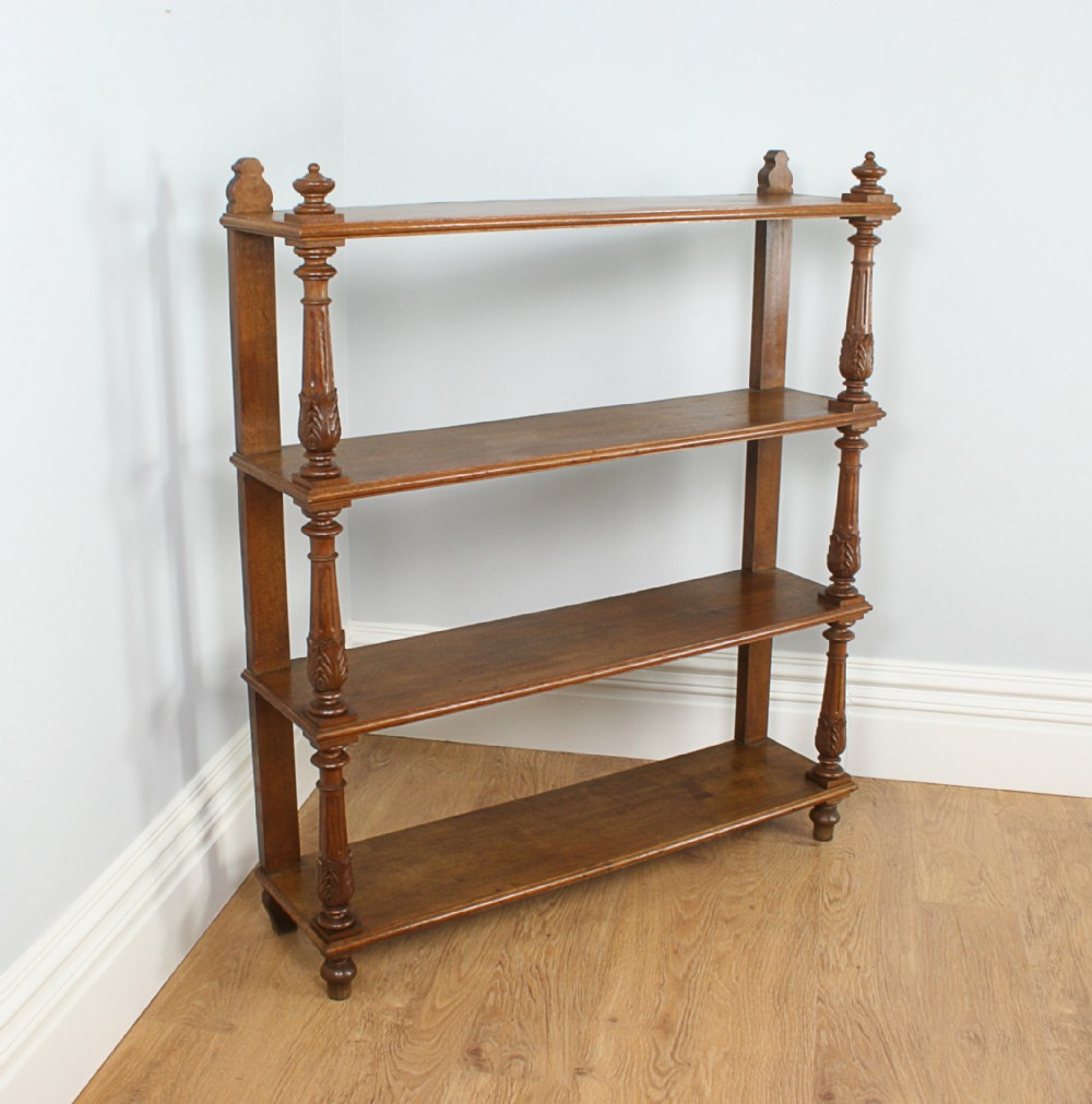 French Walnut 3rd Republic Open Bookcase (Circa 1880 - 1900)