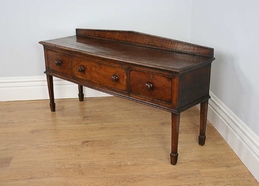 George III Staffordshire Country Oak Dresser Base (Circa 1780)
