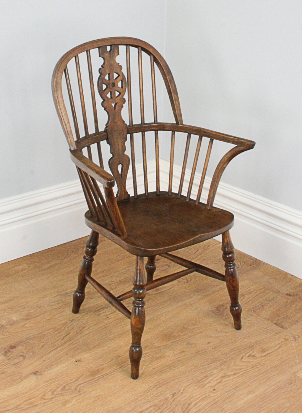 Ash & Elm High Back Windsor Armchair (Circa 1840)