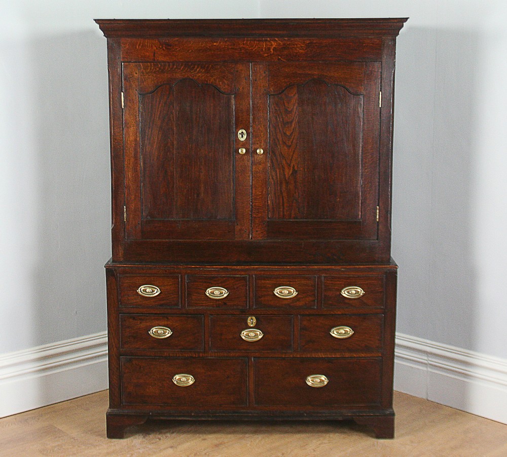 George III Welsh Housekeepers Oak Food Cupboard (Circa 1780 - 1810)