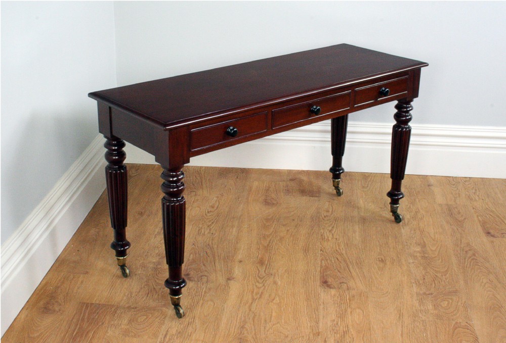 William IV Cuban Mahogany Console Side Table (Circa 1840)