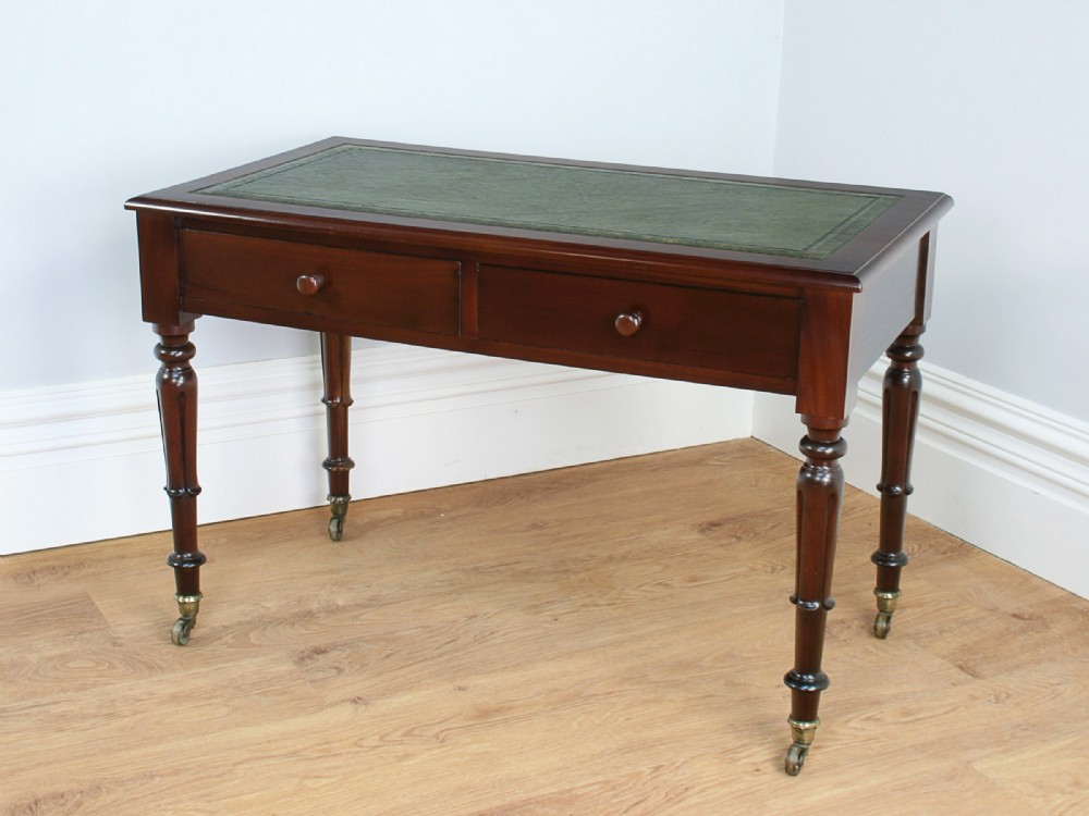Victorian Mahogany 3½ft Leather Writing Table