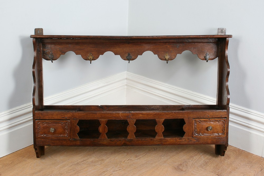 French Provincial 3ft 11” Wall Hanging Rack (Circa 1850)